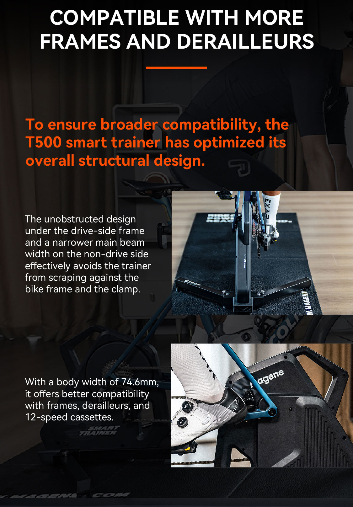 Large Indoor Bike Trainer Tray – Raised Edges – Fits Garmin & Wahoo (UK Made)