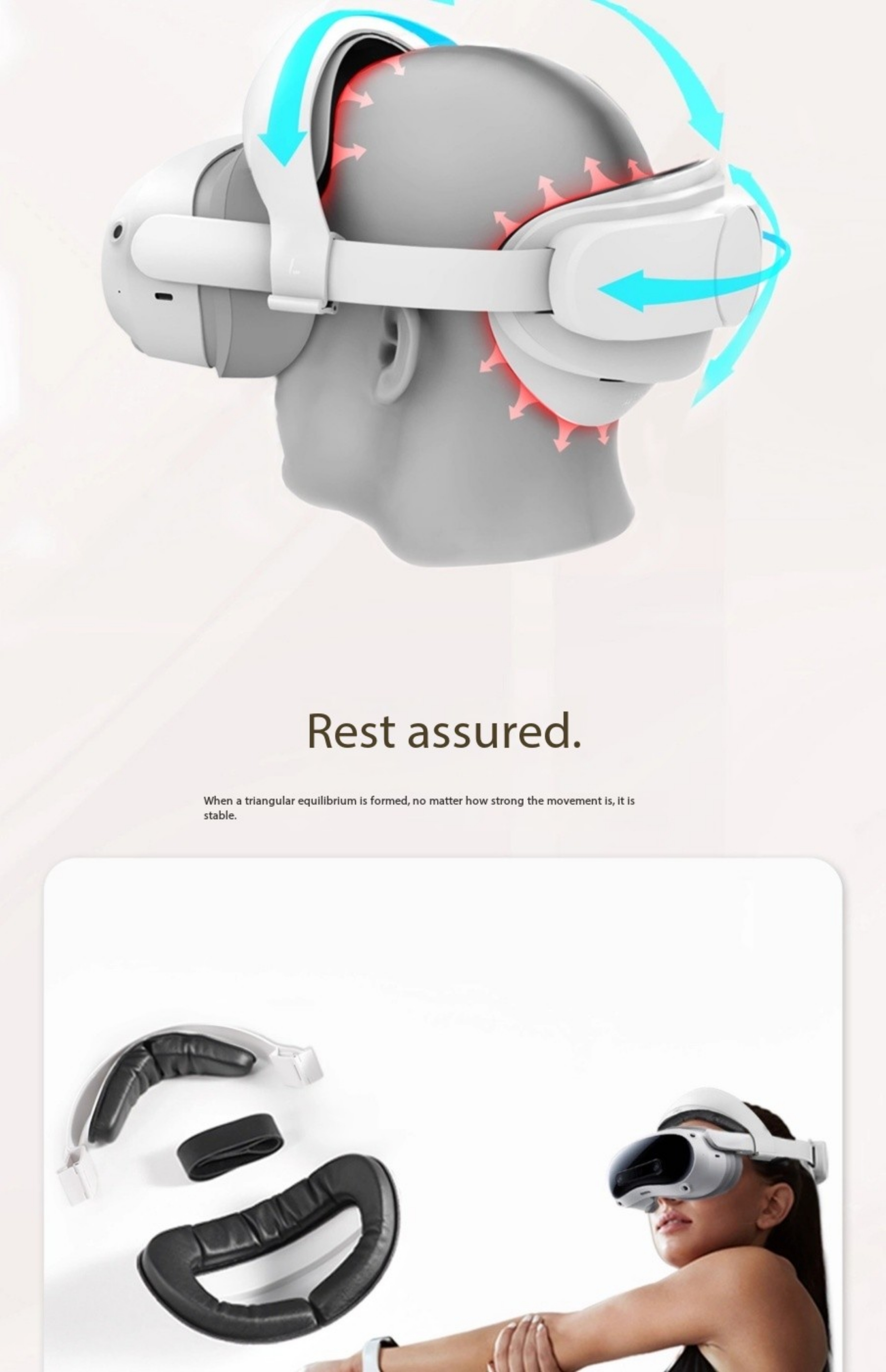Amvr PICO 4Ultra Headset No pressure, no center, no shaking PICO 4Ultra ...