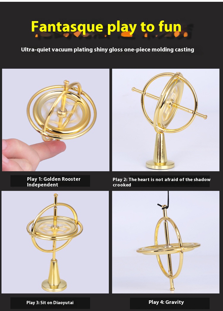 Anti-Gravity Colorful Zinc Alloy Finger Gyroscope Spinner | Metal ...