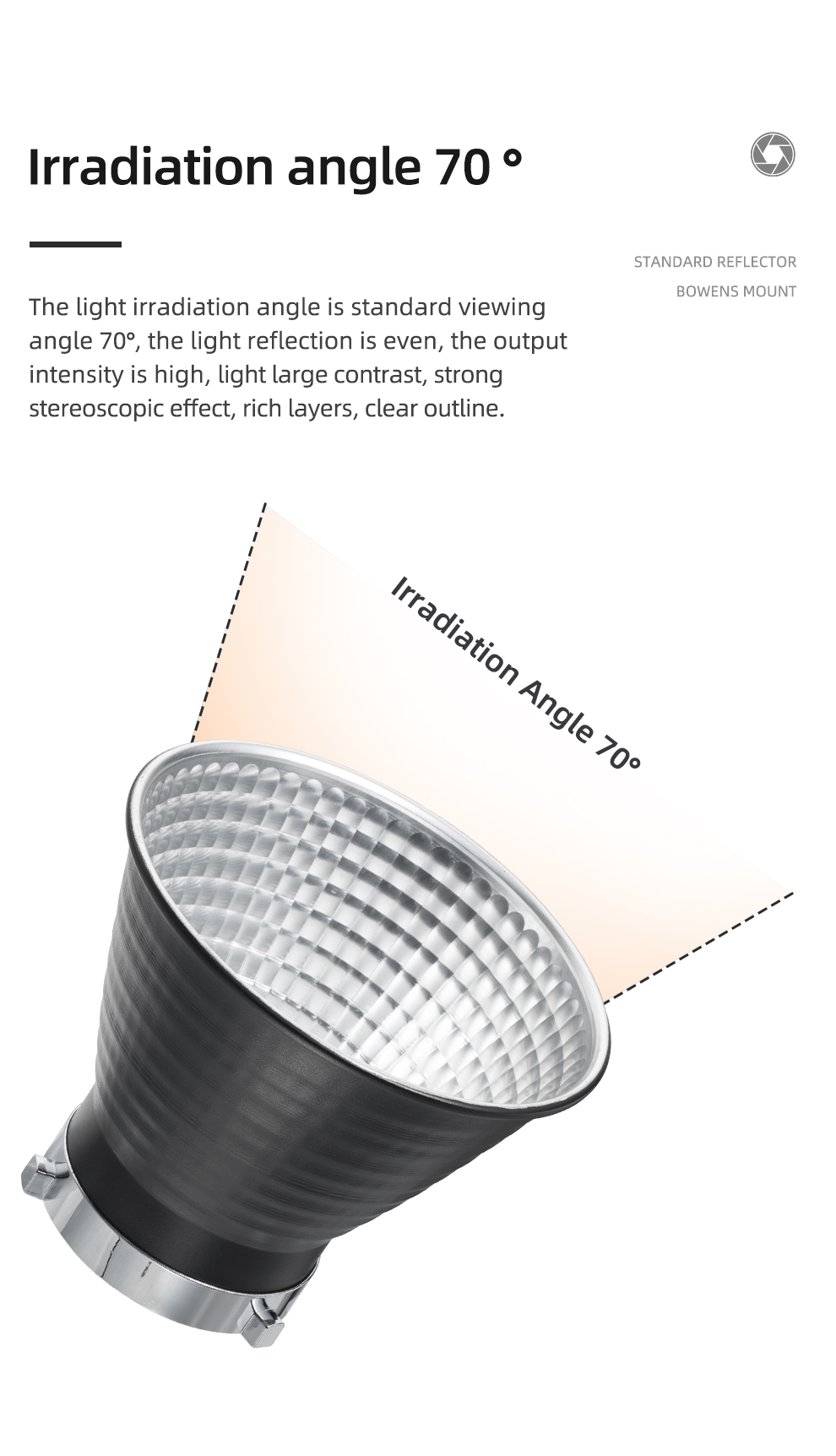 Godox RFT Parabola reflector de 7 con montura Bowens