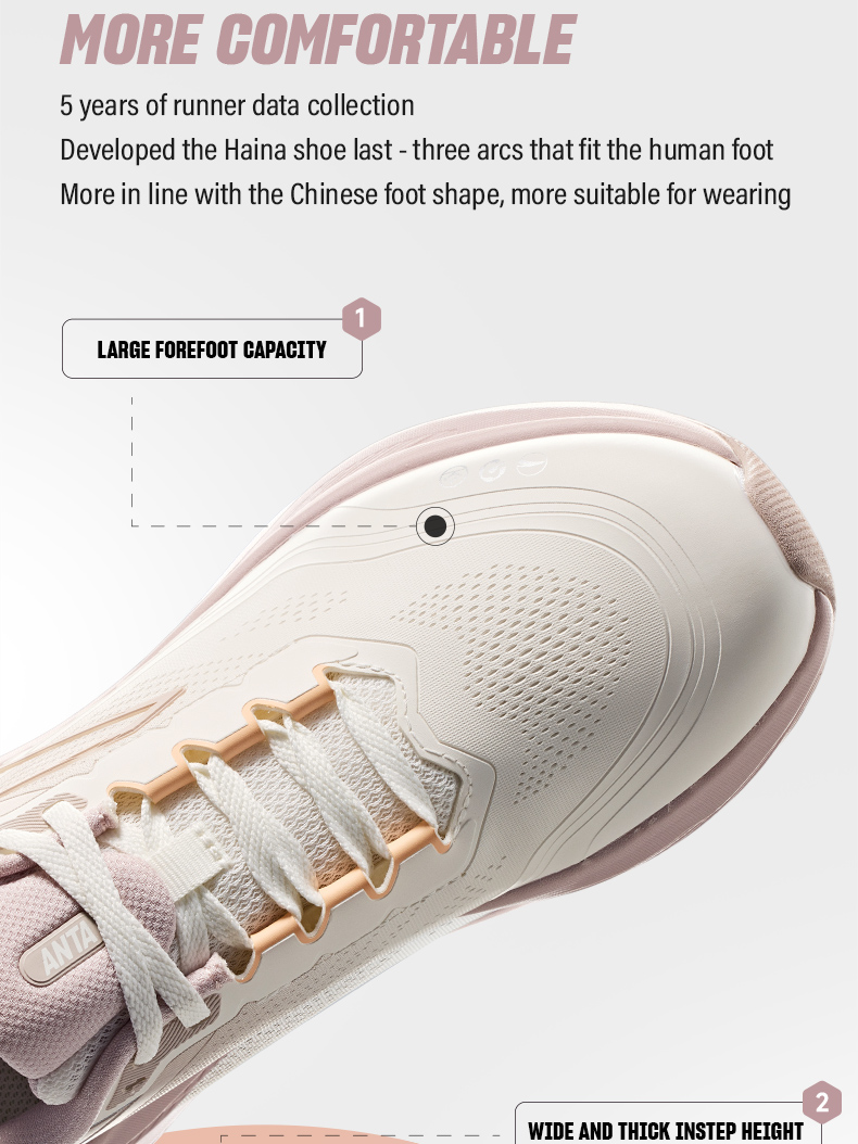 [3-10KM+] ANTA Women Tour PG 7 Running Shoes Rebound Jogging Walking ...