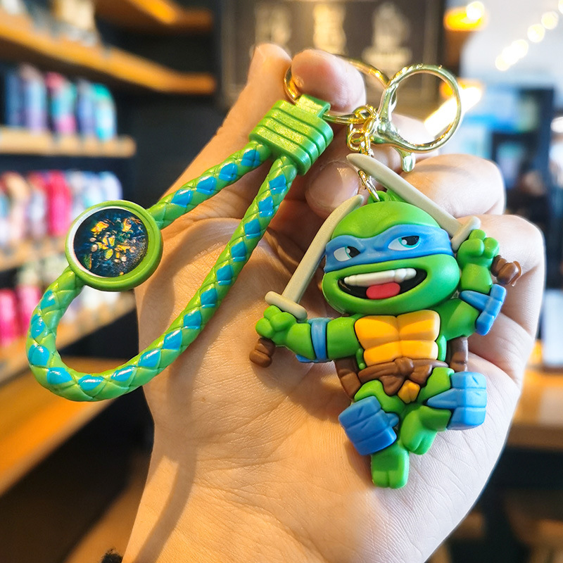 New Cute Ninja Turtles Keychain Little Turtle Pendant Cartoon Handsome ...