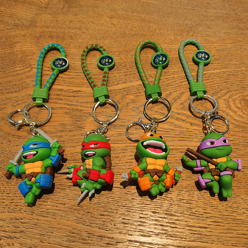 New Cute Ninja Turtles Keychain Little Turtle Pendant Cartoon Handsome ...