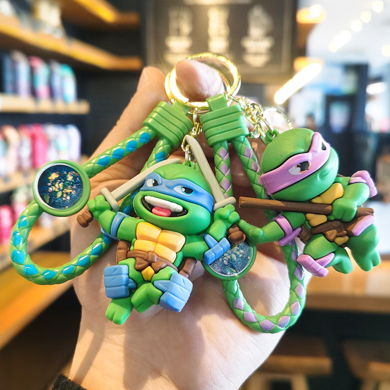 New Cute Ninja Turtles Keychain Little Turtle Pendant Cartoon Handsome ...