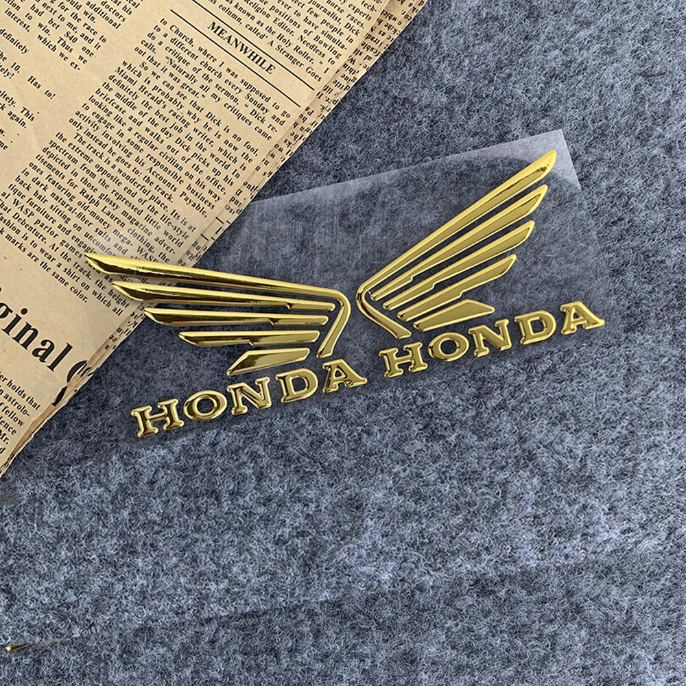 2 PCS 3D Honda Logo Left and Right Wing High Quality Motorcycle ...