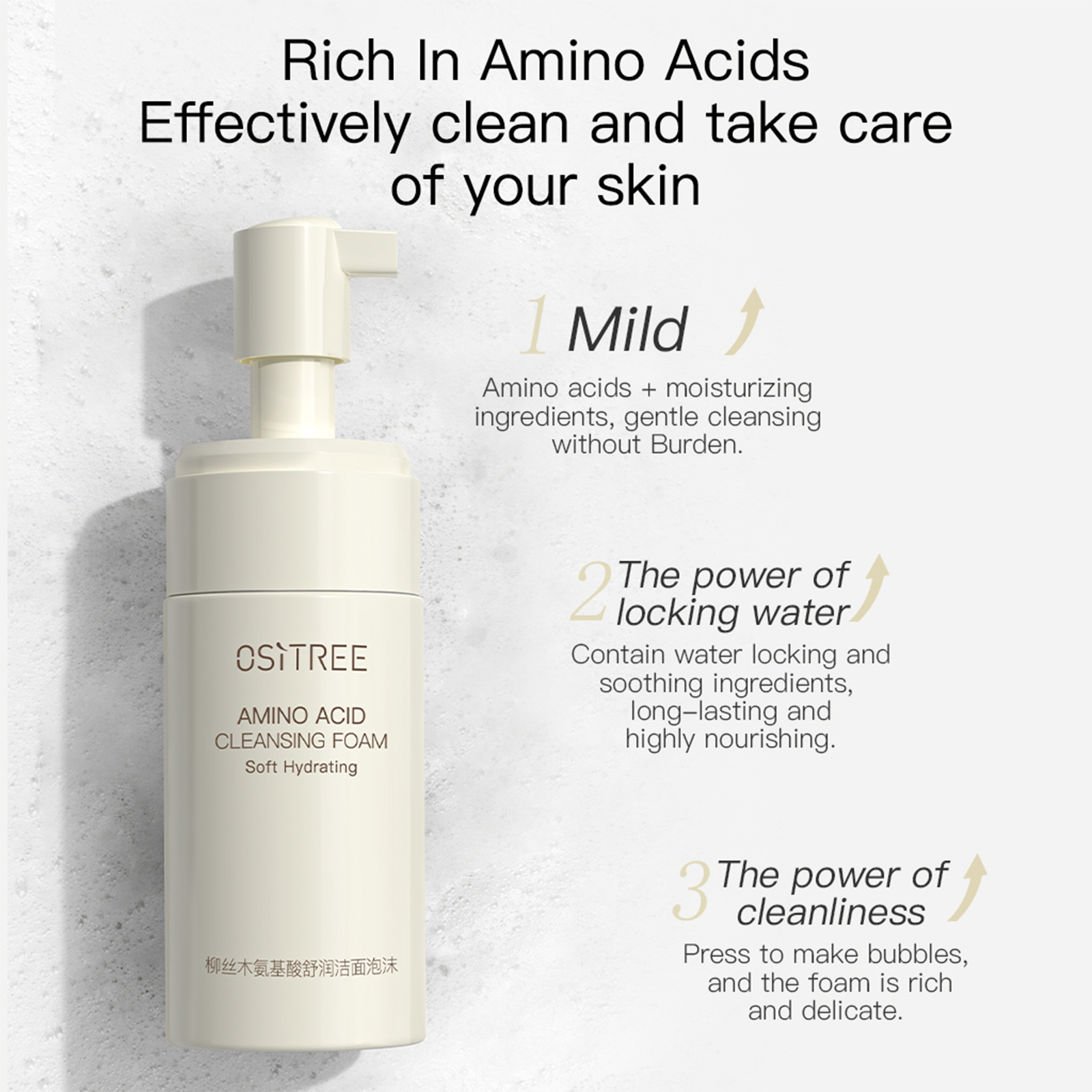 OSITREE Brightening Cream Moisturizing Foam Cleanser (90ml) | Shopee ...