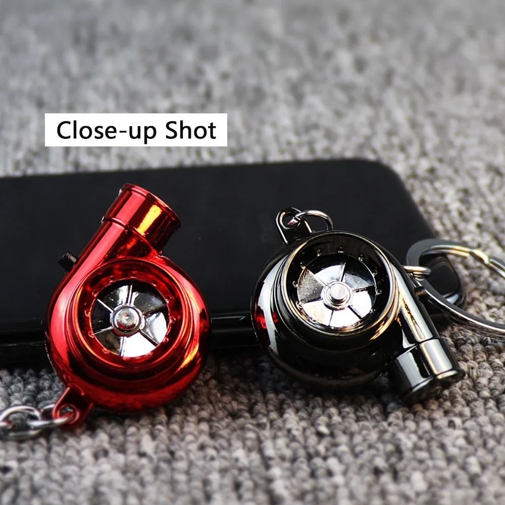AOPHEKM 1Pcs Key Ring, LED Sound Car Turbo Shaped Turbo Keychain ...