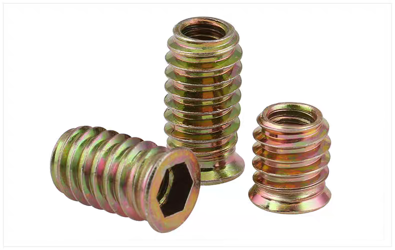 [RL] Wood Insert Nut Pre-embedded Nuts Screw Hex Socket Thread Bolt ...
