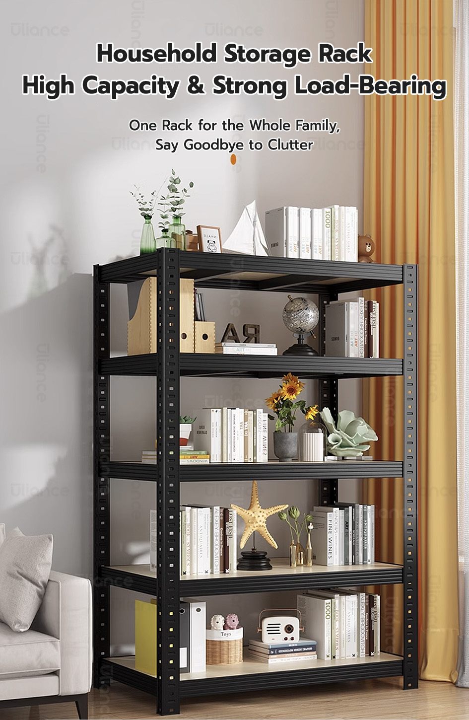 Uliance Boltless Metal Rack Adjustable Stainless Rack Organizer Heavy ...