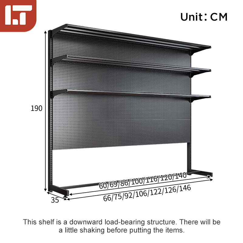 Rak Serbaguna Heavy Duty Standing Pegboard Rak Besi Bertingkat Metal ...
