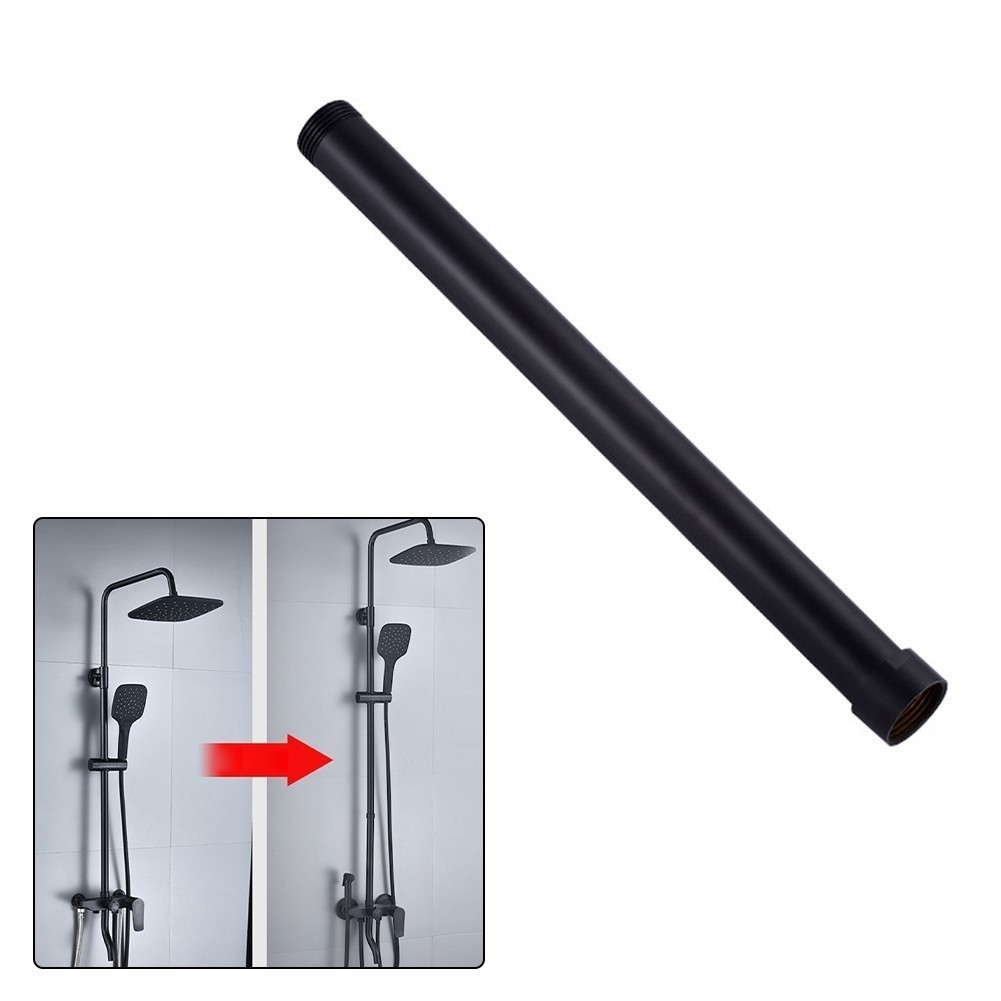 Round Shower Extension Rod Shower Bracket 30cm Extension Tube Stainless ...
