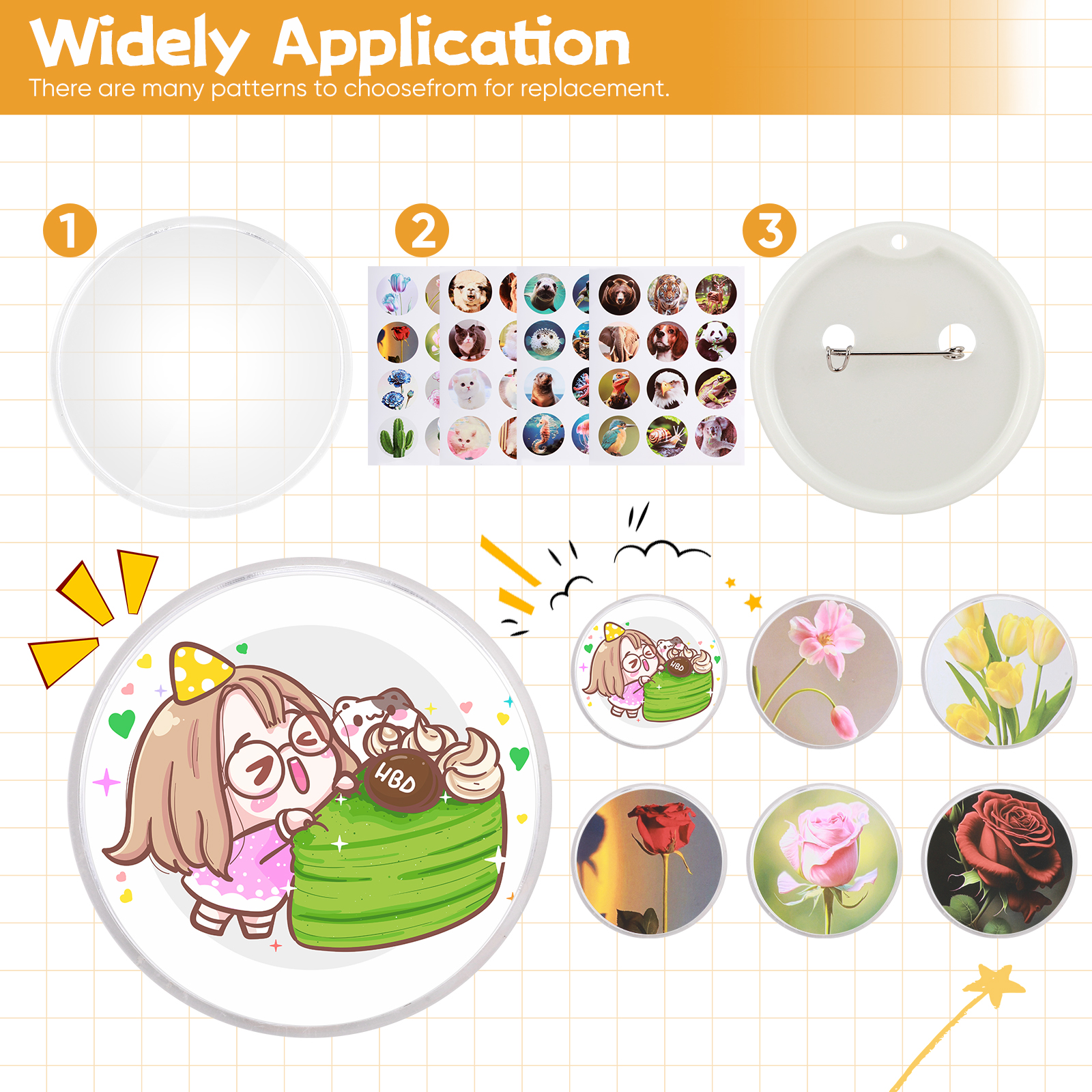 【Local delivery】Button Maker Machine Badge Maker Press Machine for ...
