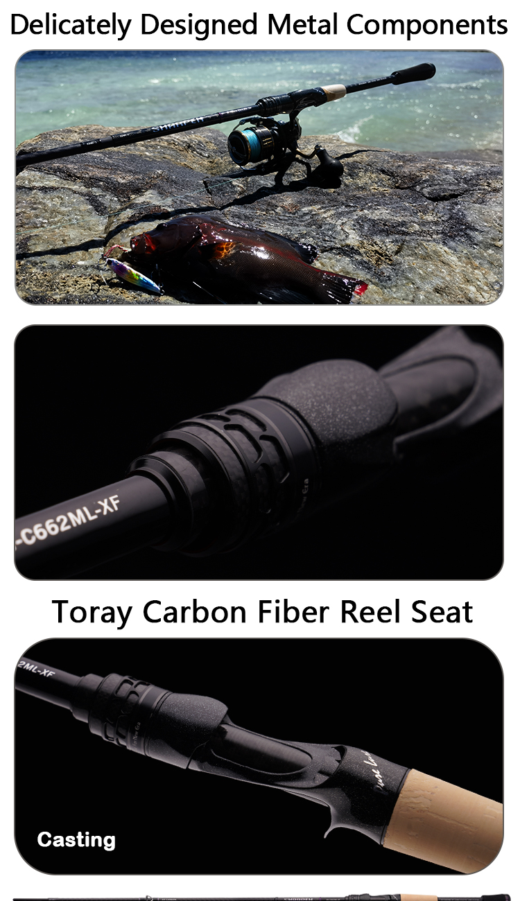 PURELURE XF/MF Action Sharpen Soft Lure Long Spinning And Casting Rods ...