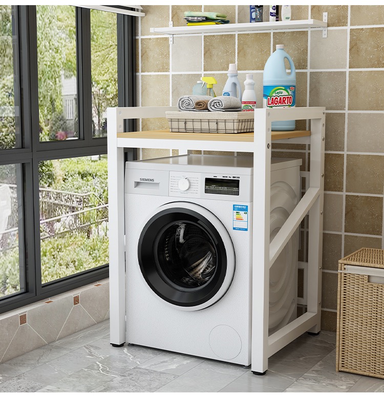 Washing Machine Storage Rack Dryer Double Layer Floor-Standing rack ...