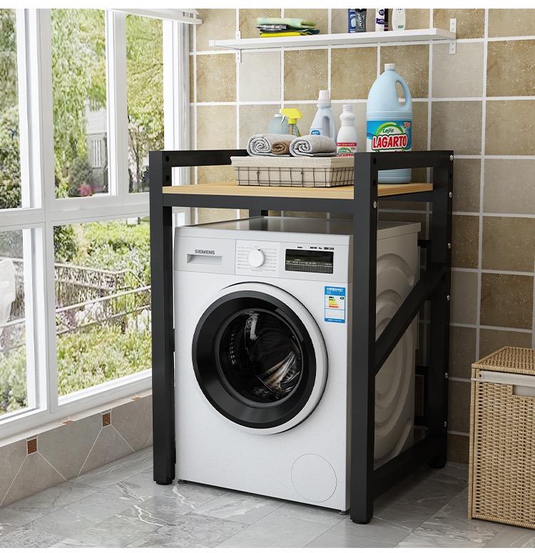 Washing Machine Storage Rack Dryer Double Layer Floor-Standing rack ...