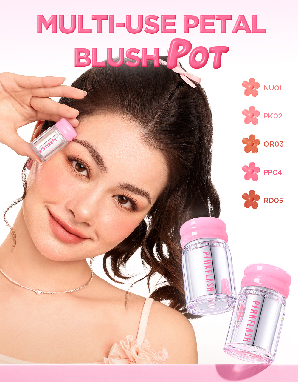 PINKFLASH Face Blush High Pigment Blush Liquid Blush And Powder Blush 2 ...