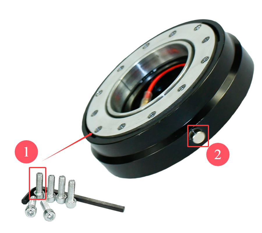thumbnail image 2 of BARTOO Blue Steering Wheel Quick Release Hub Adapter – 6-Hole Snap Off Boss Kit, Universal 2 of 4