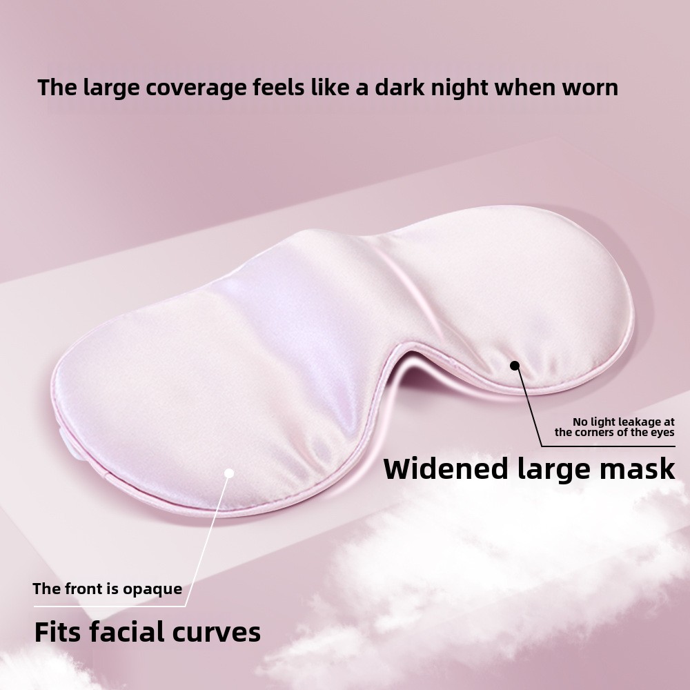 Double-sided simulated silk eye mask, comfort breathable sleep shade ...