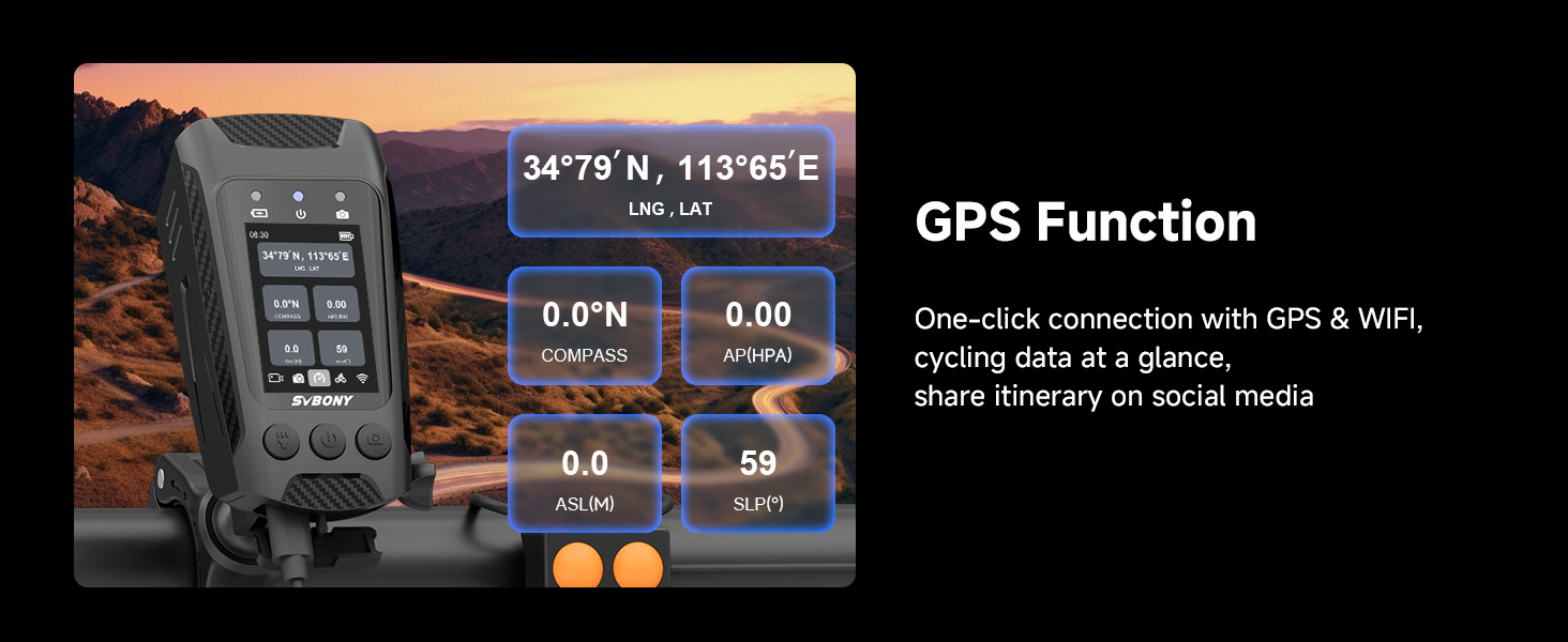 SVBONY SvGo2 Caméra d'action 4K 30 Images par Seconde