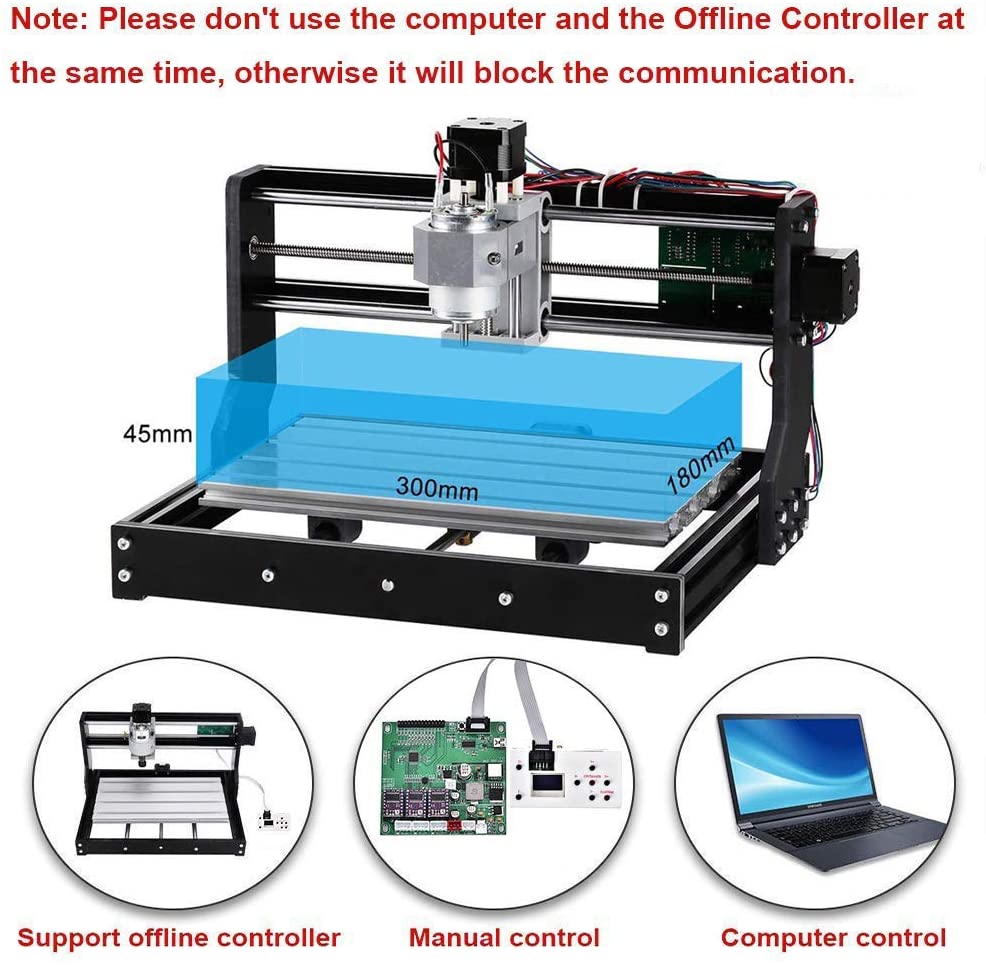 【Local delivery】CNC 3018 Pro CNC Engraving Machine Kit GRBL Control DIY ...