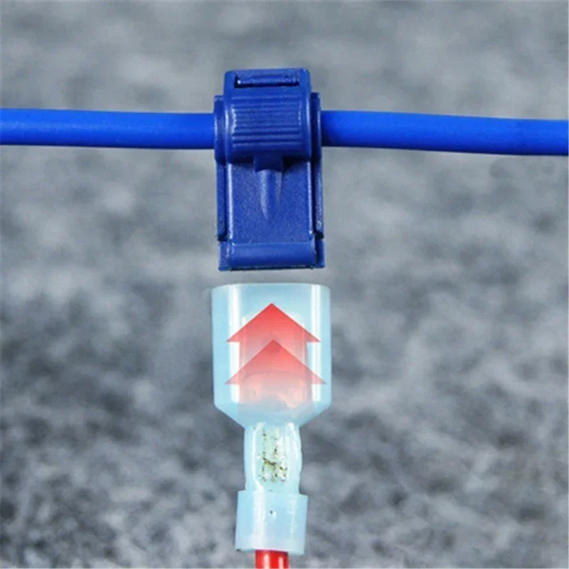 60/120PCS T-Type Wire Crimp Terminal Clips Boxed Quick Connection ...