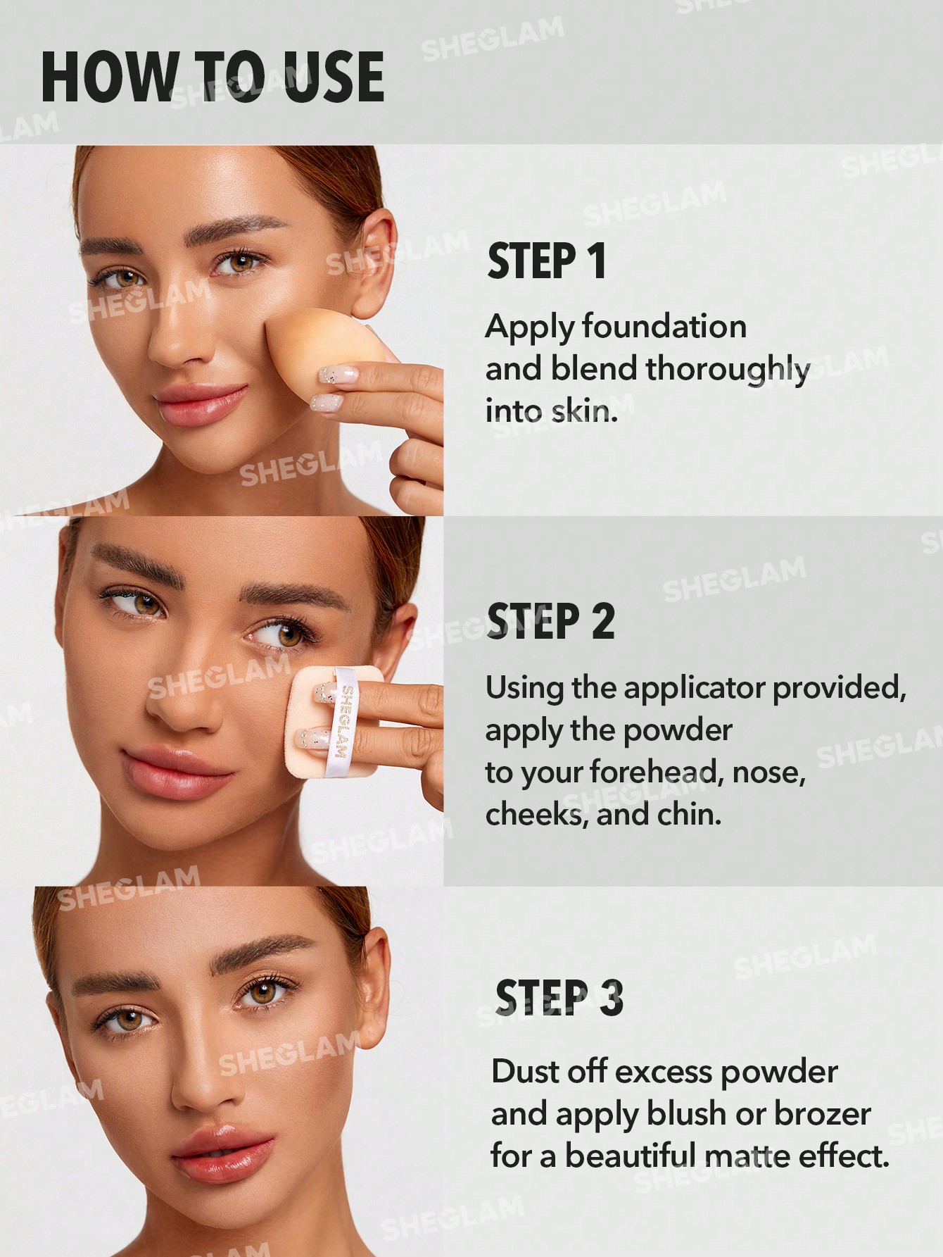 SHEGLAM Light Through Oil Control Powder - Warm Sand Anti-Oil Pressed ...