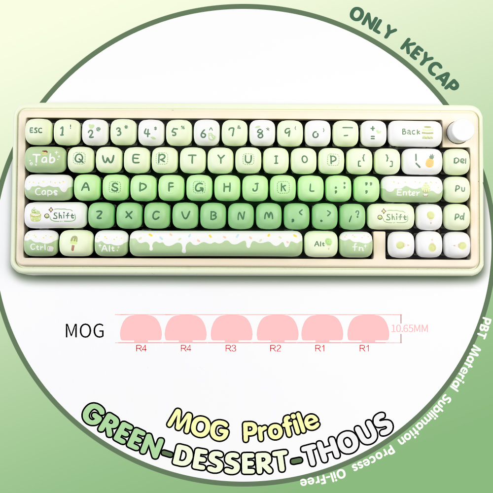 McDonald's MOG Profile 133Keys/Set Keycaps PBT Dye-Sublimation Custom ...