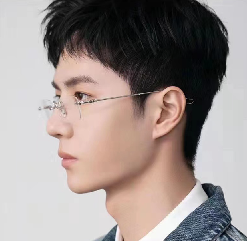 Anti Radiation Glasses for Women Men Rimless Eyeglass Computer Eyewear ...
