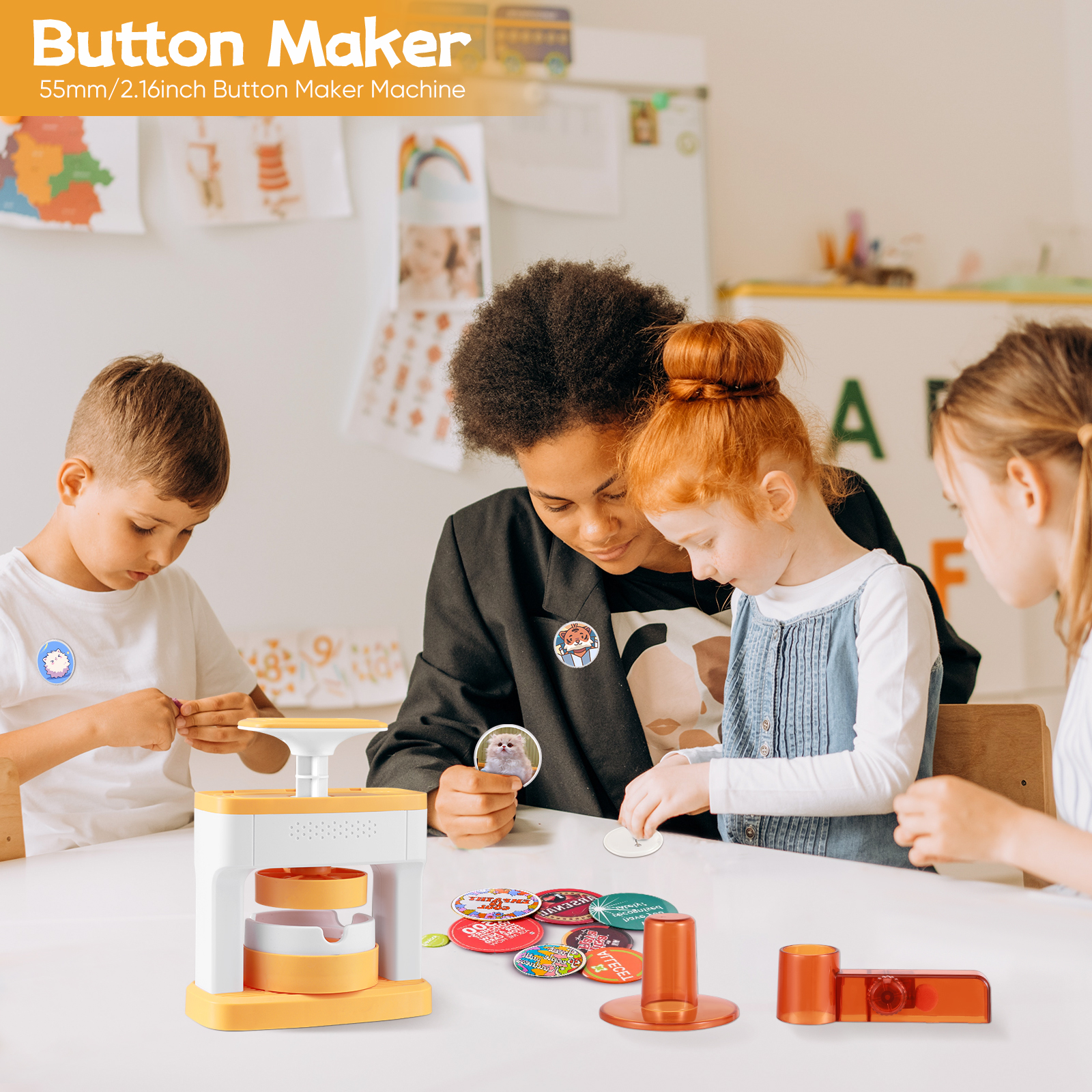 [Local delivery] Button Maker Machine Badge Maker Press Machine for P ...