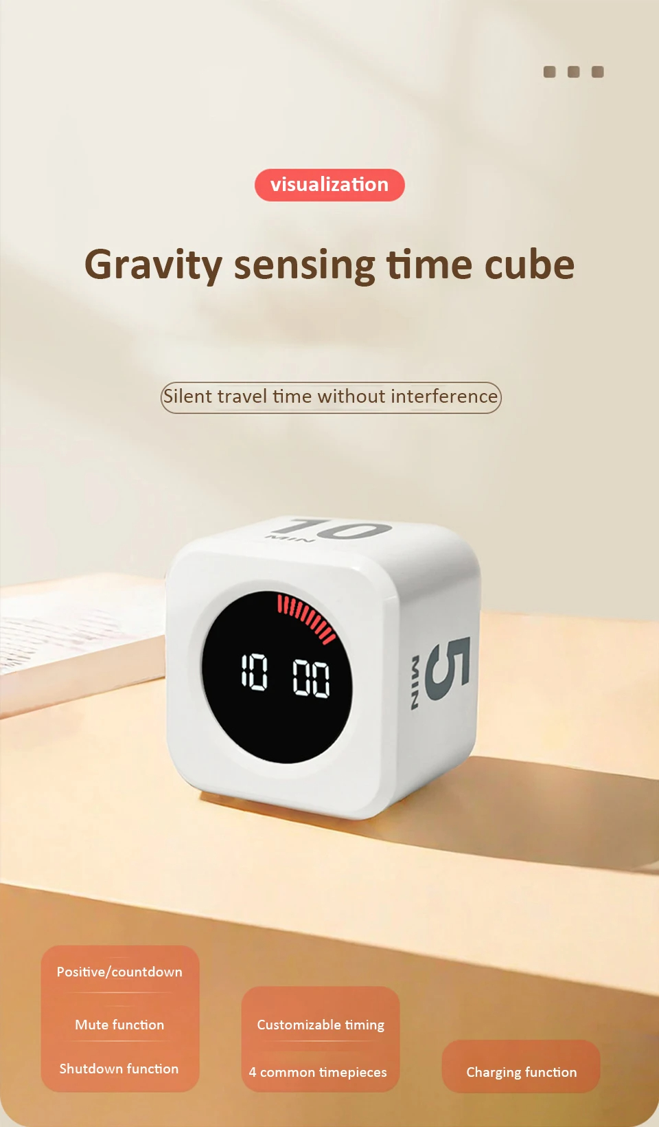 Timer Kitchen Fitness Learning Specific Adjustable Sound and Vibration ...