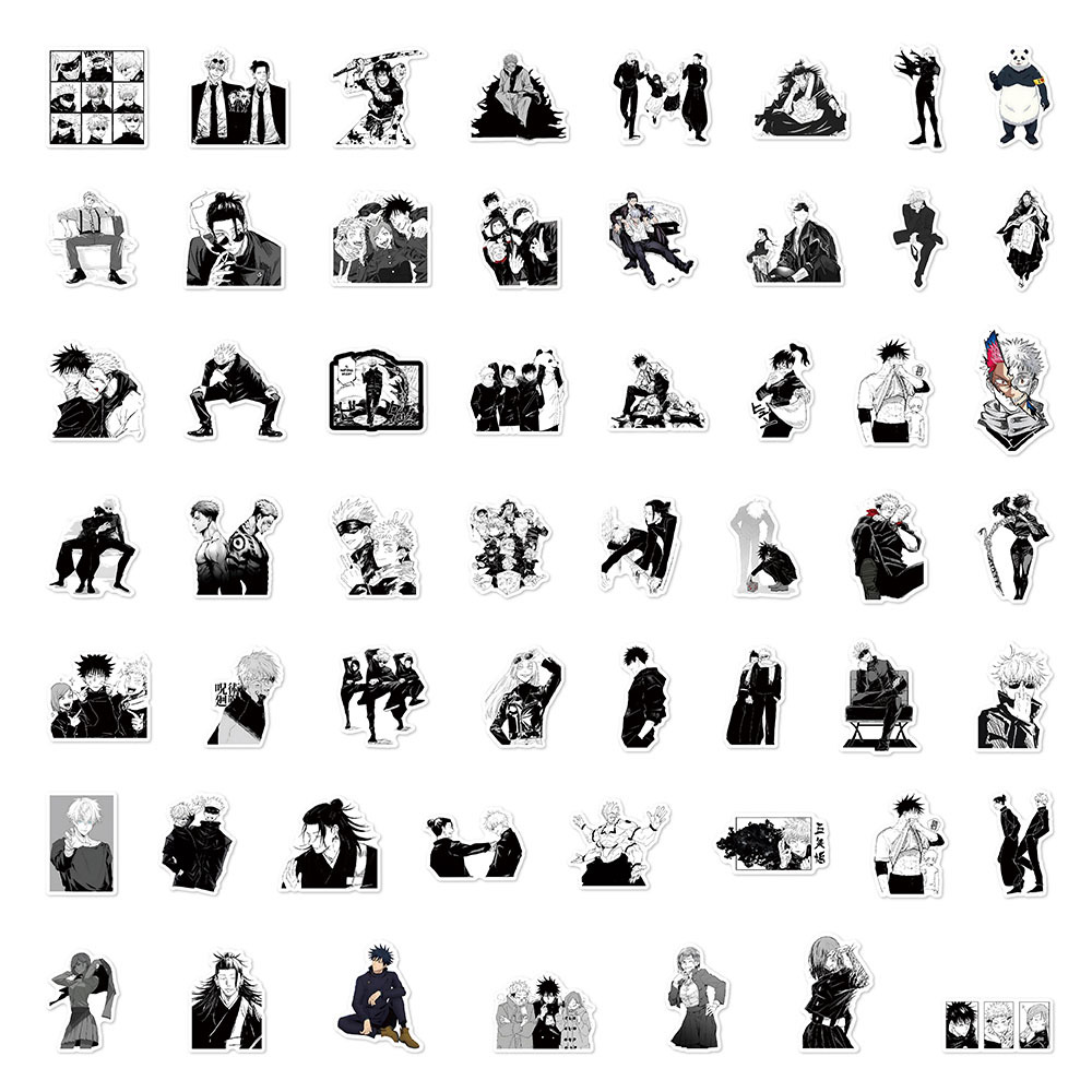 50pcs Japan Anime Jujutsu Kaisen Stickers DIY Notebook Skateboard ...