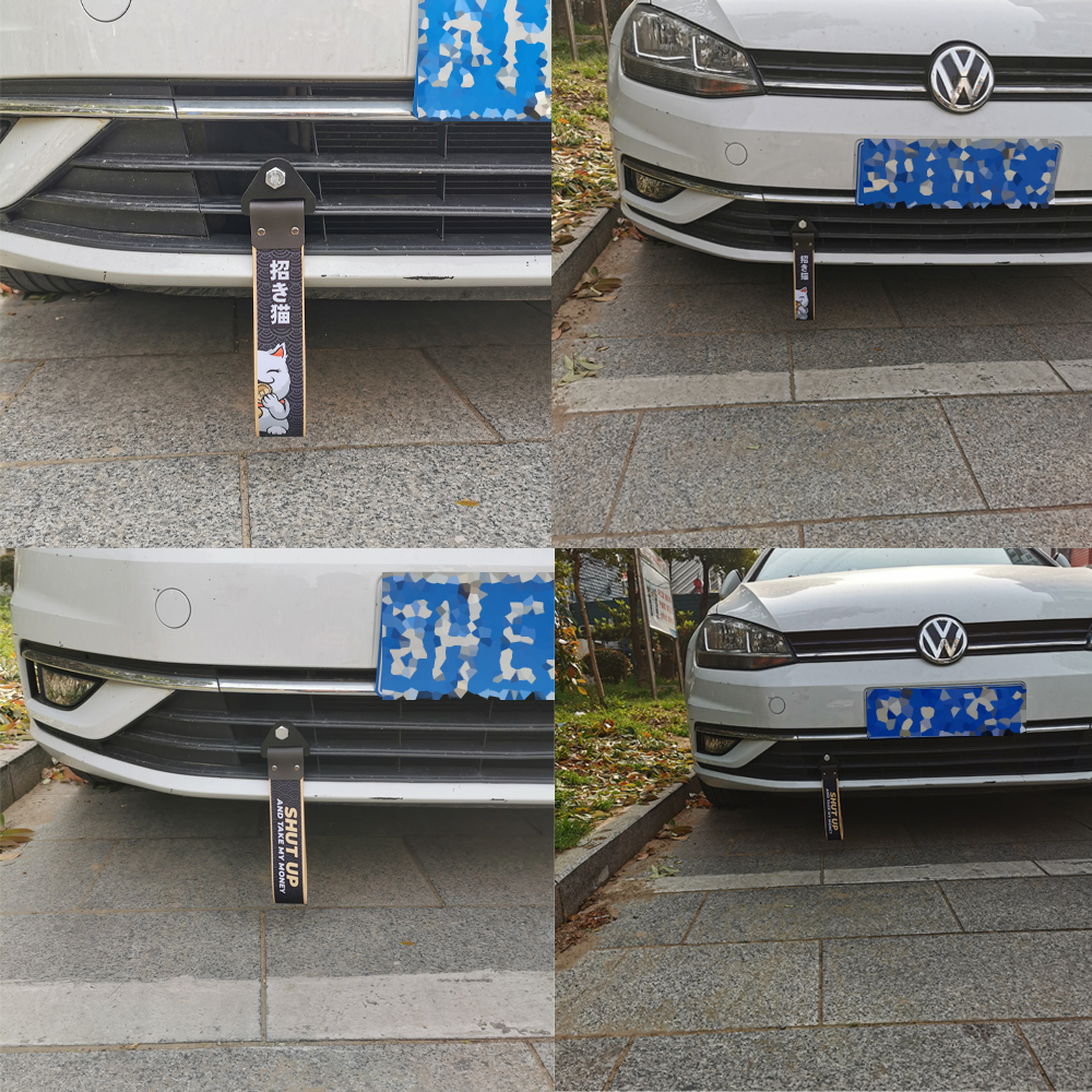 JDM Car Motorcycle Tow Strap Belt Tow Rope Ribbon Trailer Ropes Bumper ...