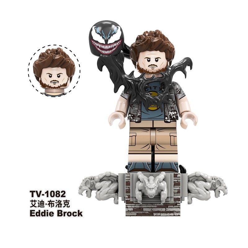 Block Toys Venom Figure Venom Eddie Mini Toy Building Block TV6210 ...