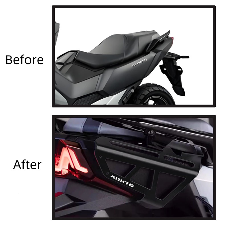 For SYM 400 ADXTG aluminum alloy modified tail wing armrest armored ...
