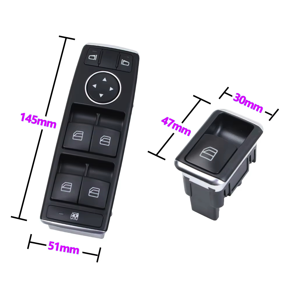 RHD Power Window Regulator Switch Button For Mercedes Benz C E Class ...