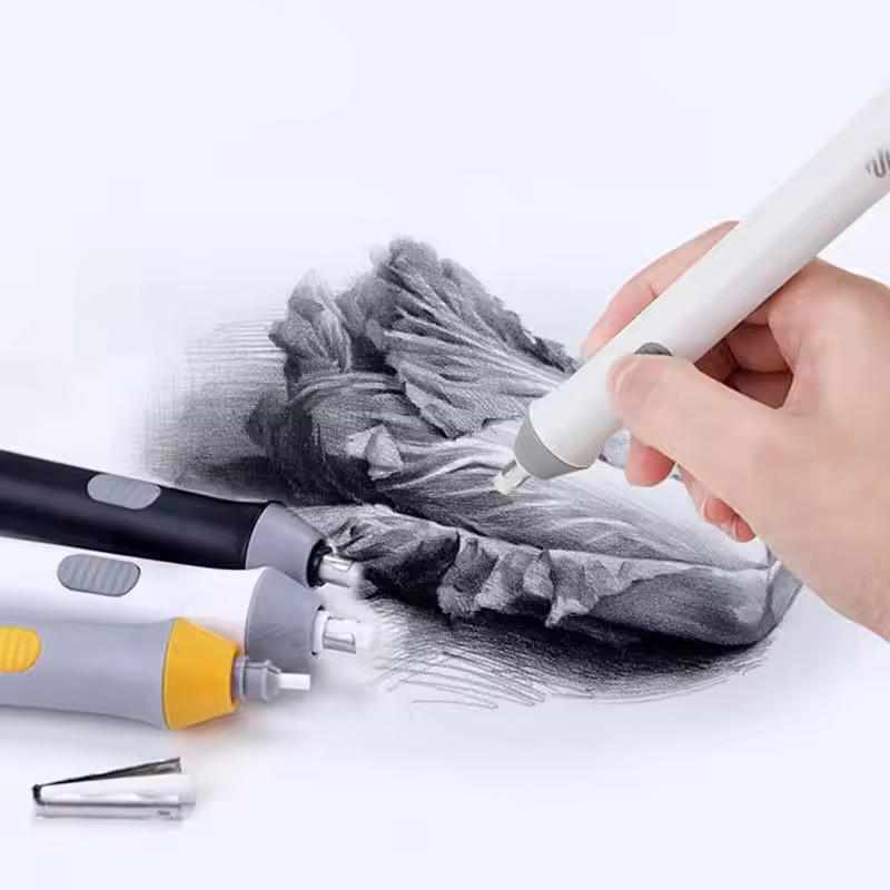 1set Electric Eraser Pencil Without Leaving Marks Art Drawing Automatic ...