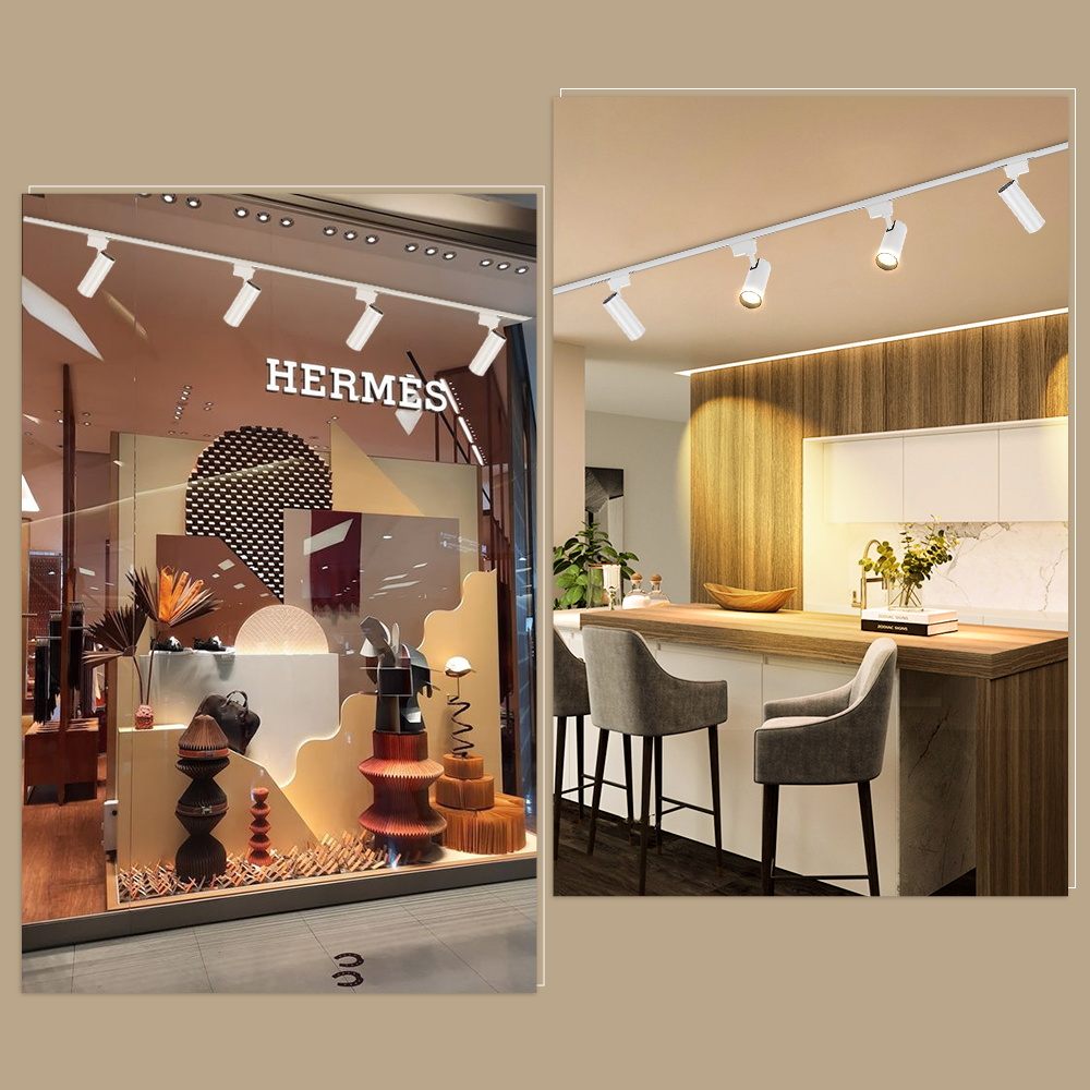 Dimmable Track Light Set 3 Colour Spotlight Led Lampu Track 20W with ...