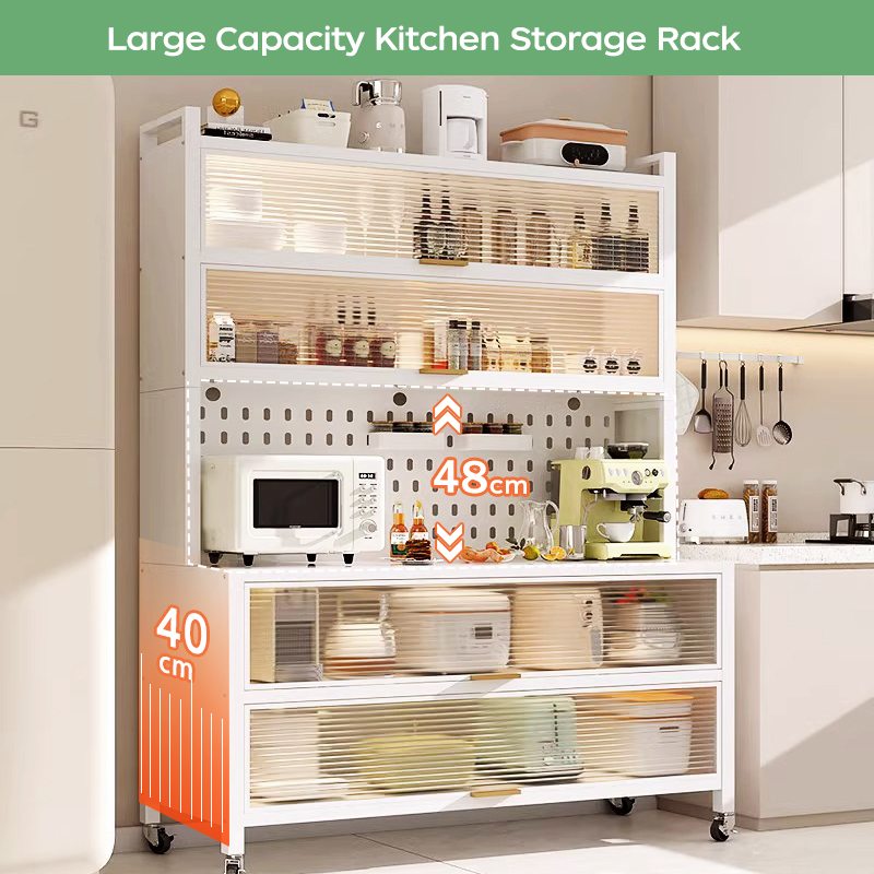 Cambond Kitchen Dish Rack Multilayer Cupboards Microwave Ovens Storage ...