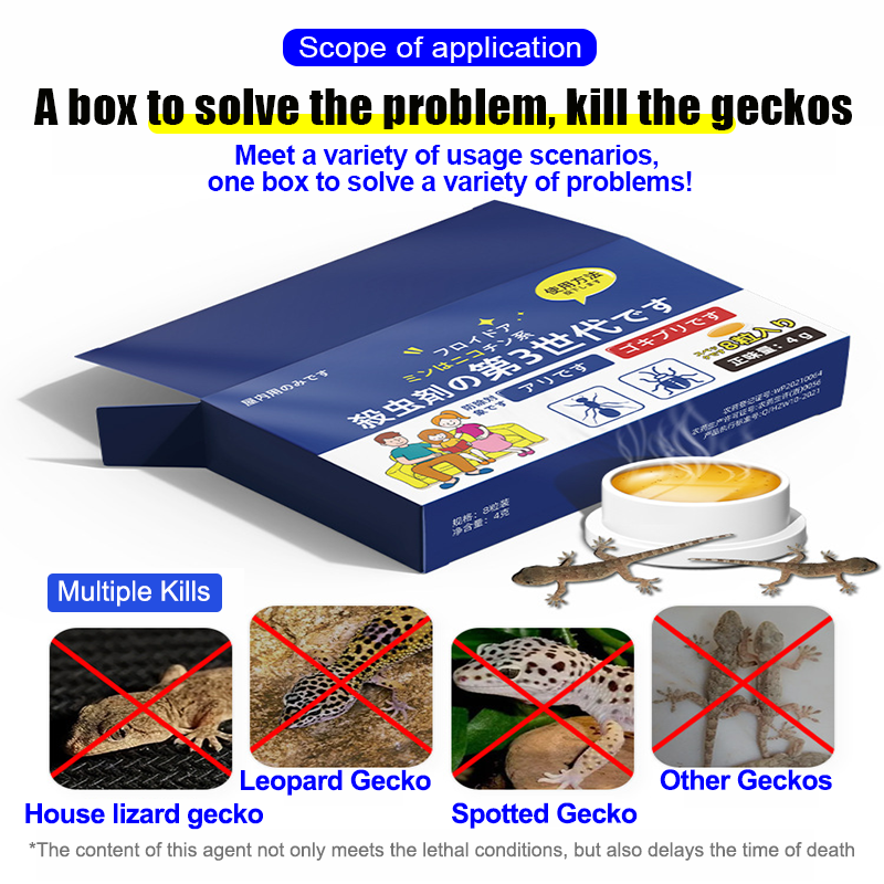 The gecko died overnight lizard killer racun cicak paling berkesan 8pcs ...