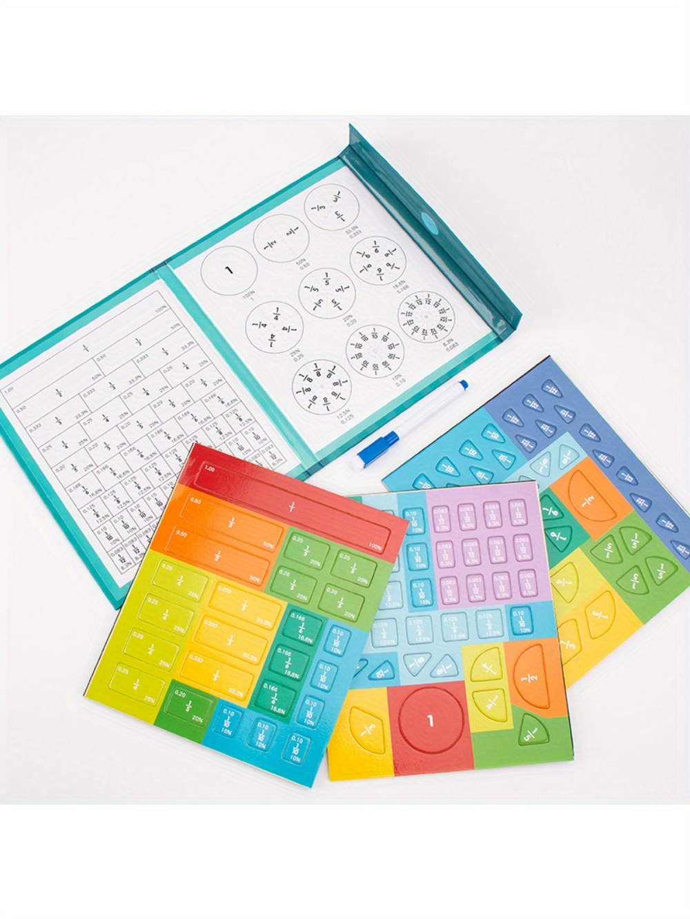 Magnetic Math Book for Kids 3-8 Years - STEM Fraction & Percentage ...