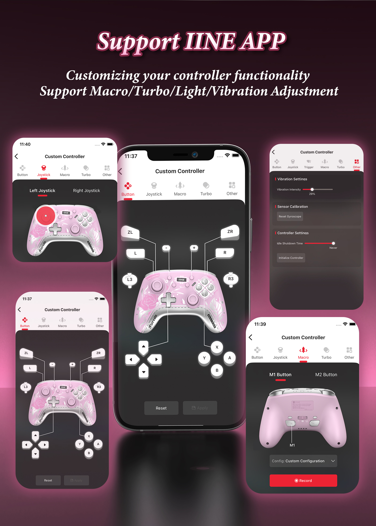IINE Aphrodite's Bloom Rose Wireless Controller with Charging Dock ...