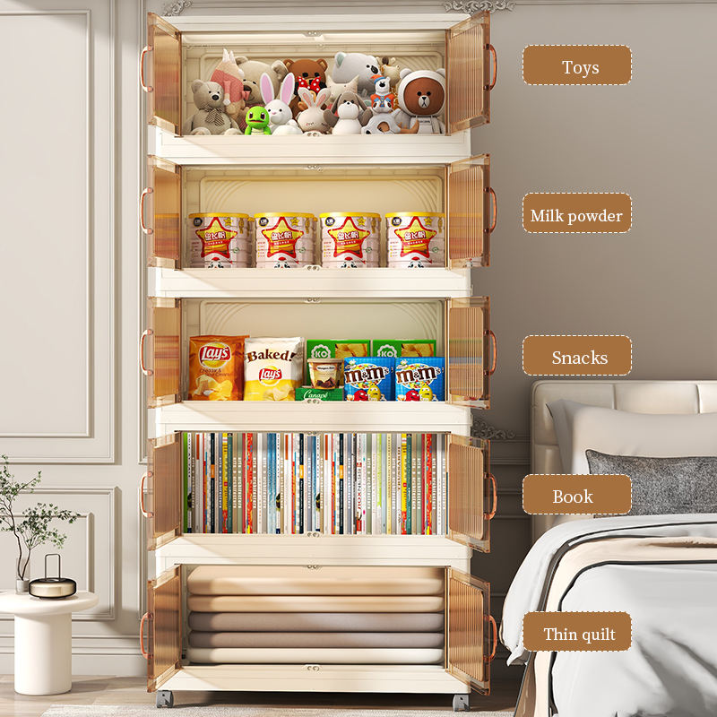 68CM 4/5/6 Layers Extra Large Storage Cabinet Removable Stackable ...