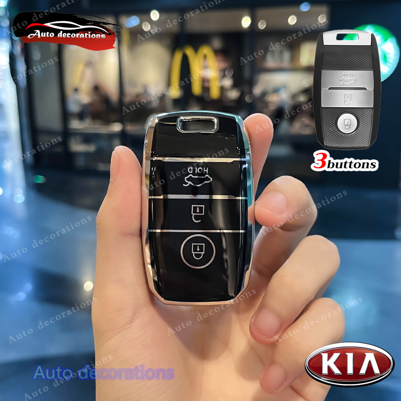 KIA rio picanto K3 key cover silver edge kia setos soluto cerato 2014 ...