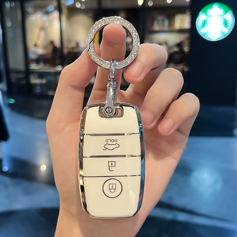 KIA rio picanto K3 key cover silver edge kia setos soluto cerato 2014 ...