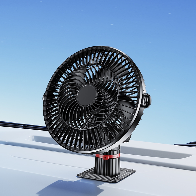 OATSBASF 12V/24V Universal Truck Cooling Fan with Metal Clip Heavy
