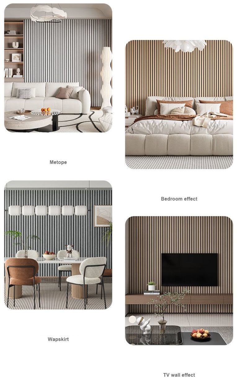 3mm -3/5/10M Waterproof Grating Plate Sheets Stripe Grille Wall Panel ...
