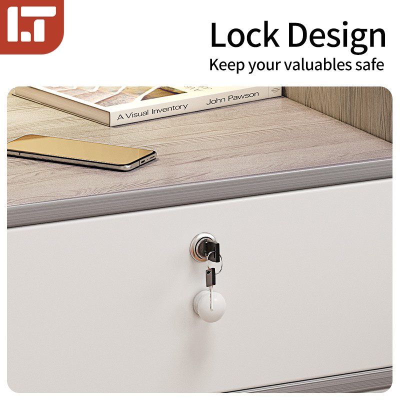 Bedside Table with Drawer Side Table With Locker Meja Tepi Katil Meja ...