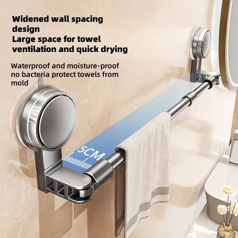 Towel hanger clothes drying rack in the bathroom can be extended and ...