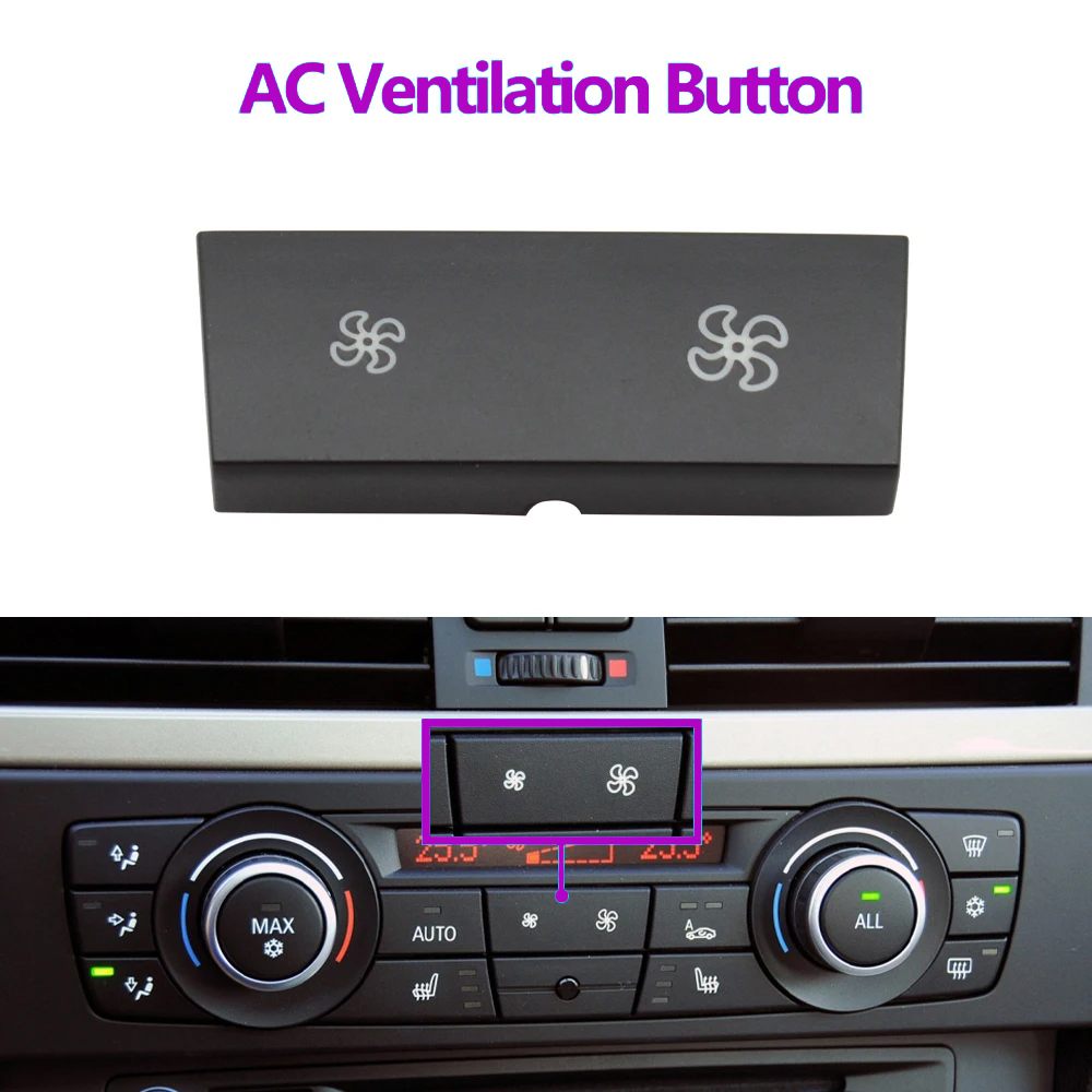Car Dashboard Air Conditioning Ventilation Control AC Button For BMW 1 ...