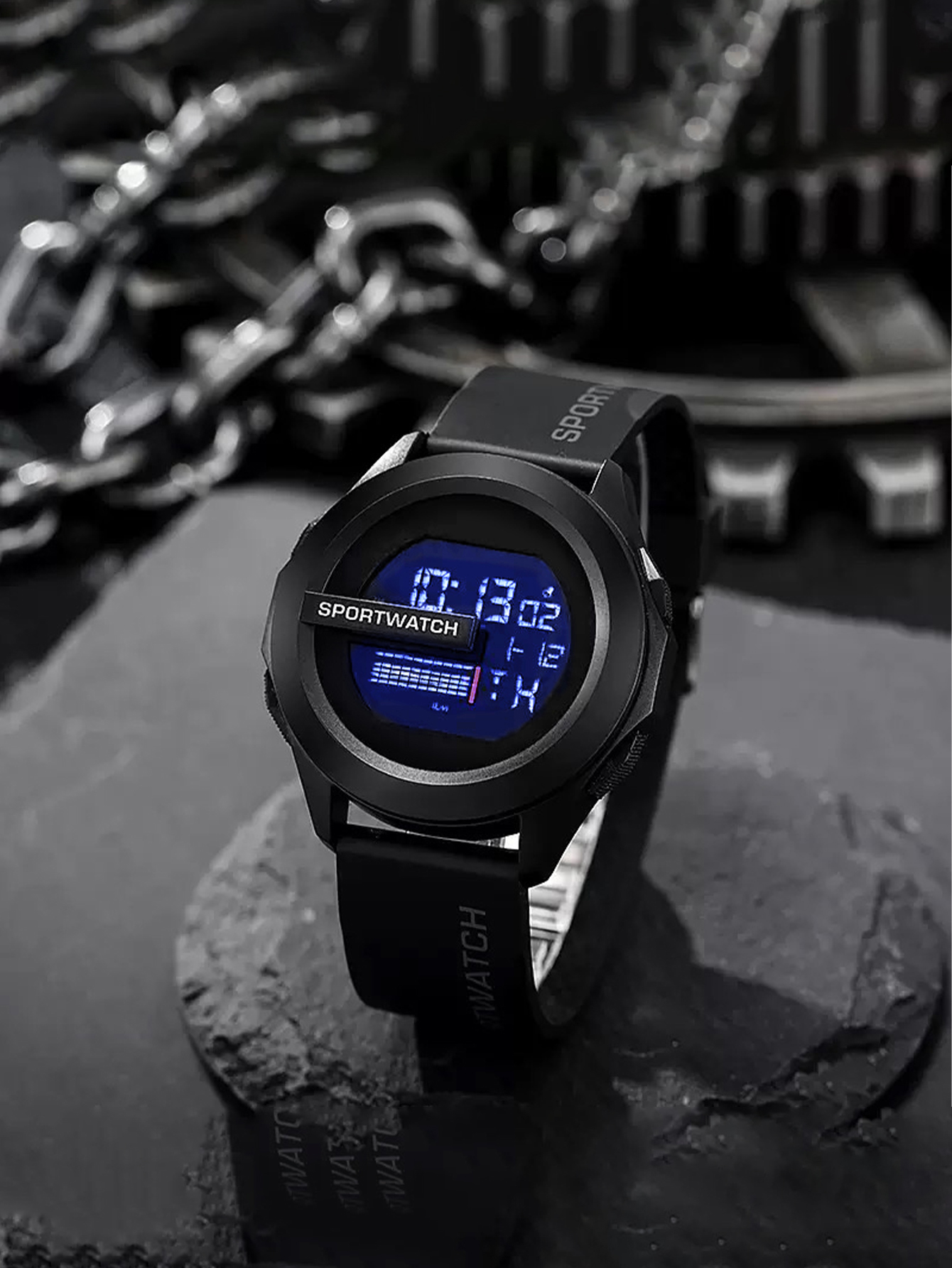 Buy 1 Get 1 Free Men S Digital Dial Electronic Watch Waterproof Led